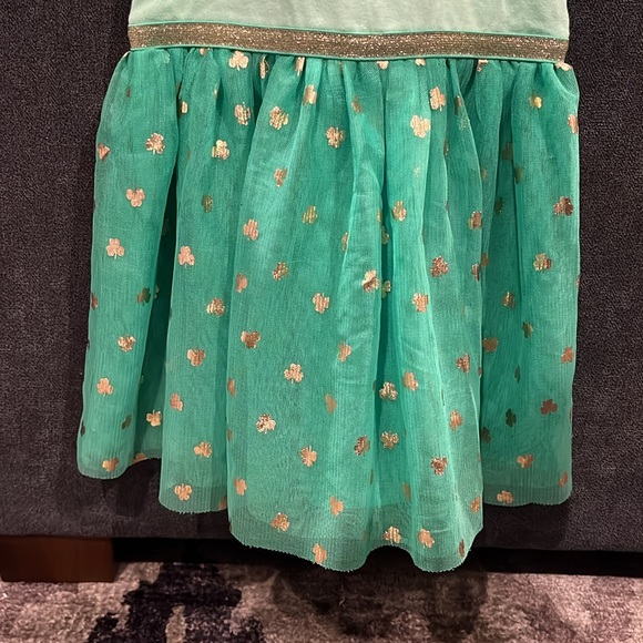 St. Patrick’s Day dress with rainbow & gold belt ‘Happy Go Lucky’ 3T - Picture 5 of 7